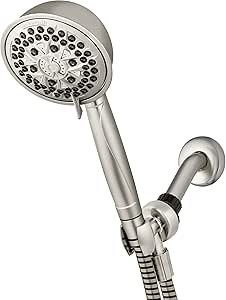 Waterpik High Pressure Powerpulse Massage Hand Held, Brushed Finish, Detachable Shower Head with 7 Spray Settings, ‎XFT-769E