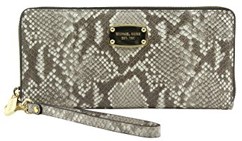 MICHAEL Michael Kors Women's Jet Set Embossed Leather Travel Wallet,