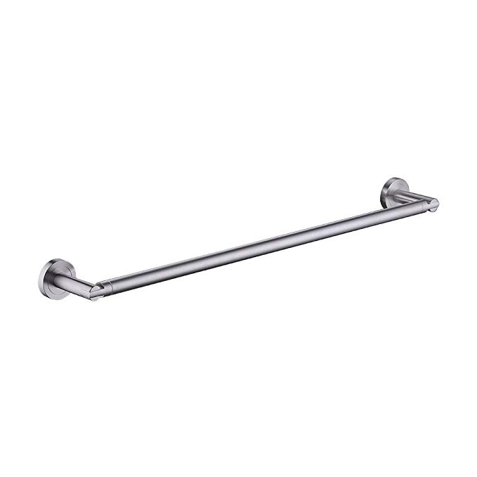 Kes 24-inch Bathroom Towel Bar Storage Organizer Hanger SUS 304 Stainless Steel Wall Mount, Brushed Finish, A22300-2