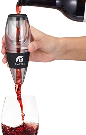 BALTRE Premium Wine Aerator Pourer, Decanter Aerating Spout with Filter, Speedy Wine Pourer Enhance the Taste & Smoother - Gift Box Included