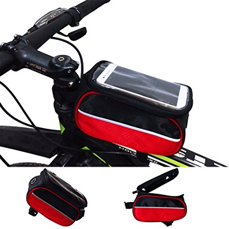 SUNSEATON Bike Front Top Tube Touchscreen Saddle Bag for Cycling