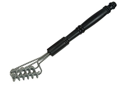 GrillGrates Pro Grill Brush - Double Helix Bristle Free BBQ Brush. Works Great on Steel, Aluminum, Cast Iron BBQ Grill Surfaces