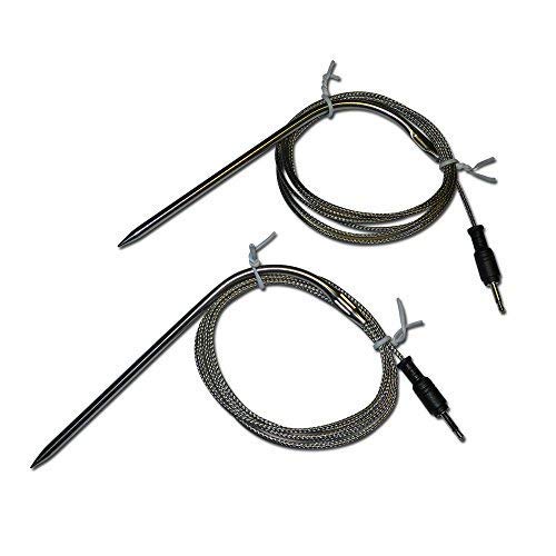 Replacement Temperature Probes for Wireless BBQ/Oven Thermometers - Cappec, iGrill, iGrill2, iGrill3, iGrill Mini, and Thermopro (Meat Probe x 2)