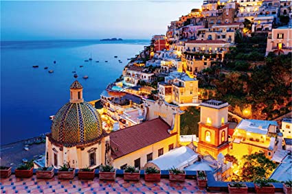 1000 Pieces Large Jigsaw Puzzles for Adults and Children Classic Unique Home Decorations and Gifts 69 * 51CM Amalfi Coast