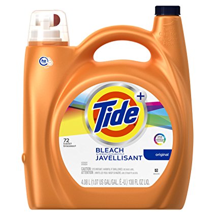 Tide Plus Bleach Alternative Liquid Laundry Detergent, Original Scent, HE Turbo Clean, 138 oz, 72 loads