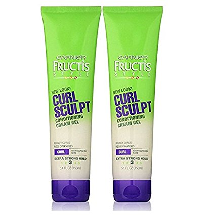 Garnier Fructis Curl Sculpting Cream Gel, Extra Strong Hold, 5 oz, 2 pk