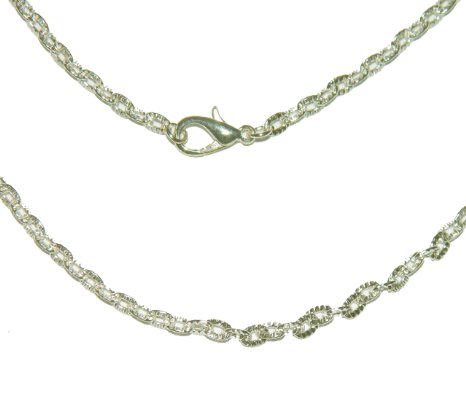 Rockin Beads 12 Pack Silver Plated Lobster Clasp Link Chain Necklaces 20 Inch