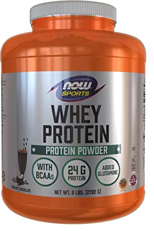 NOW Foods Whey Protein, Dutch Chocolate, 6-Pound Container