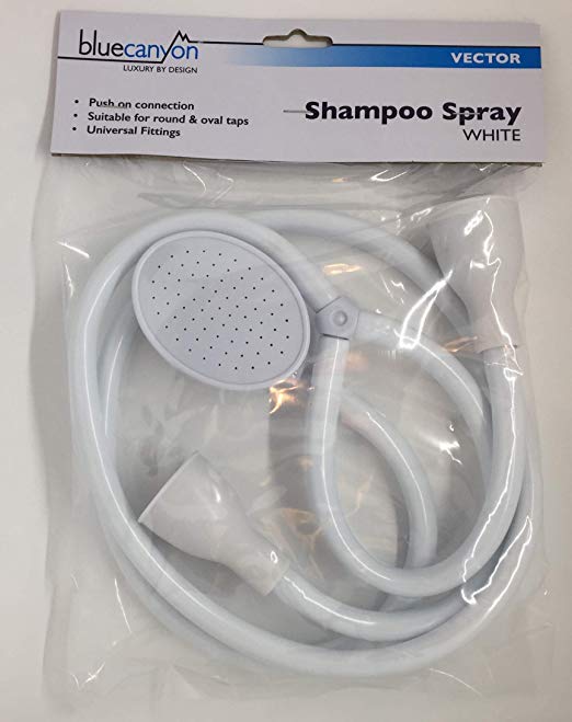 Single or Double Tap Bath Sink Shower Head Hose Spray Hair Dresser Pet Push On Mixer 1.5 - 1.7m (Double Tap Fitting SH-001)