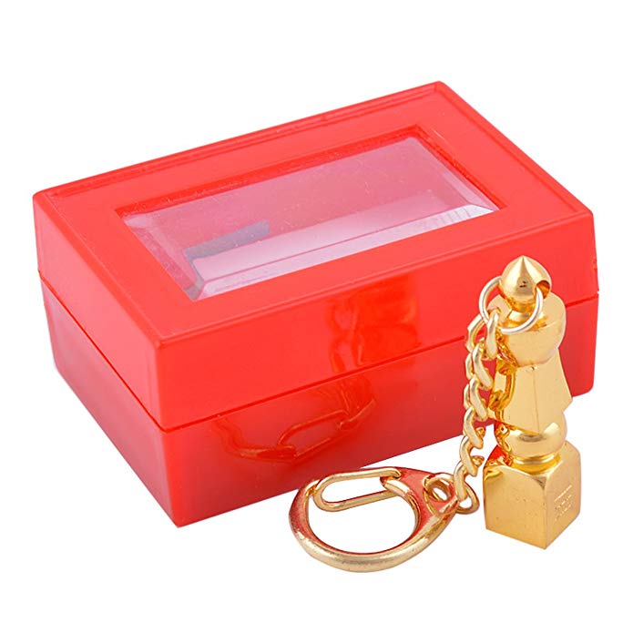 Five Element Pagoda Feng Shui Keychain   Free Red String Bracelet W1175
