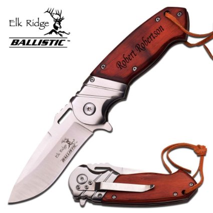 Free Engraving - Quality Elk Ridge Pocket Knife