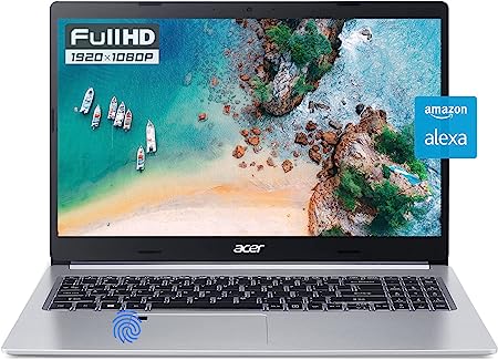 Acer Aspire 5 Slim Laptop 15.6", AMD Quad-Core Processor, 15.6" Full HD IPS, 36GB RAM 1TB SSD, Backlit KB, Fingerprint Reader, Amazon Alexa, HDMI, RJ-45, Webcam, Wi-Fi 6, Windows 11 Home  Mousepad