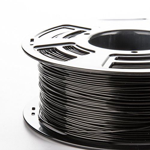 3DDPLUS 1.75mm PLA 3D Printer Filament BLACK- 1kg Spool (2.2 lbs) - Dimensional Accuracy  /- 0.03mm