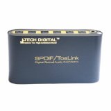 J-Tech Digital  Premium Quality SPDIF TOSLINK Digital Optical Audio 3x1 Switch with Remote Control Three Inputs one Output SPDIF 4x2