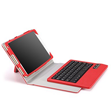 MoKo Samsung Galaxy Tab S 8.4 Keyboard Case - Wireless Bluetooth Keyboard Cover Case for Samsung Galaxy Tab S 8.4 Inch Android Tablet, RED (Will NOT Fit tab pro 8.4)