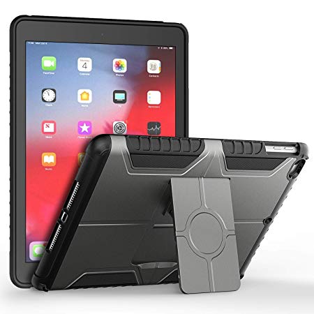 JETech Case for iPad 9.7-Inch 6th/5th Generation, 2018/2017 Model, Dual Layer Design Protective Cover, Grey