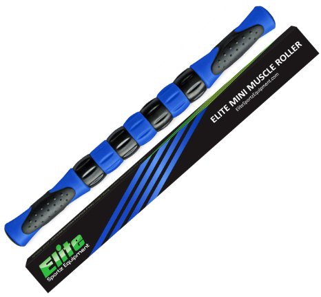 Elite Massage Muscle Roller Stick for Runners - Fast Muscle Relief from Sore and Tight Leg Muscles and Cramping.