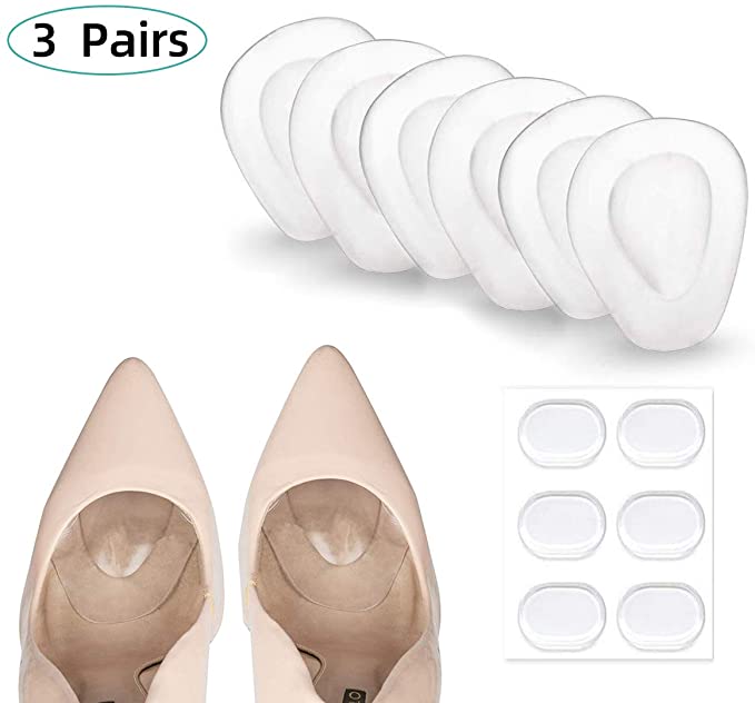 3 Pairs Ball of Foot Cushions Alquar Adhere to Shoes for Neuroma, Metatarsal Pads for Women and Men, Pain Relief and Comfort,Massage Professional Reusable