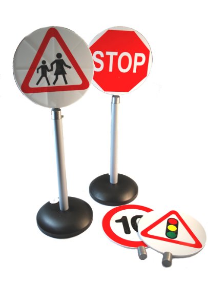 Pretend Play Road Sign Set - 4 Signs