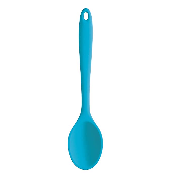 Farberware Colourworks Silicone Mini Deep Spoon, 9-Inch, Blue