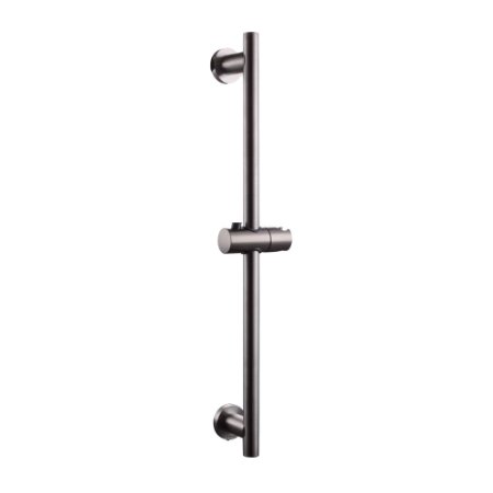 KES Bathroom Adjustable Slider Bar ROUND Wall Mount, Brushed SUS 304 Stainless Steel, F204-2