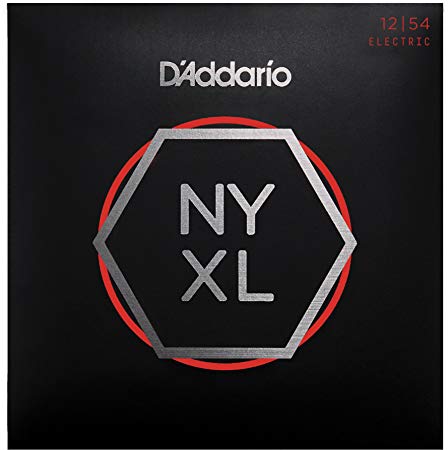 D’Addario NYXL1254 Nickel Plated Electric Guitar Strings,Heavy,12-54 – High Carbon Steel Alloy for Unprecedented Strength – Ideal Combination of Playability and Electric Tone