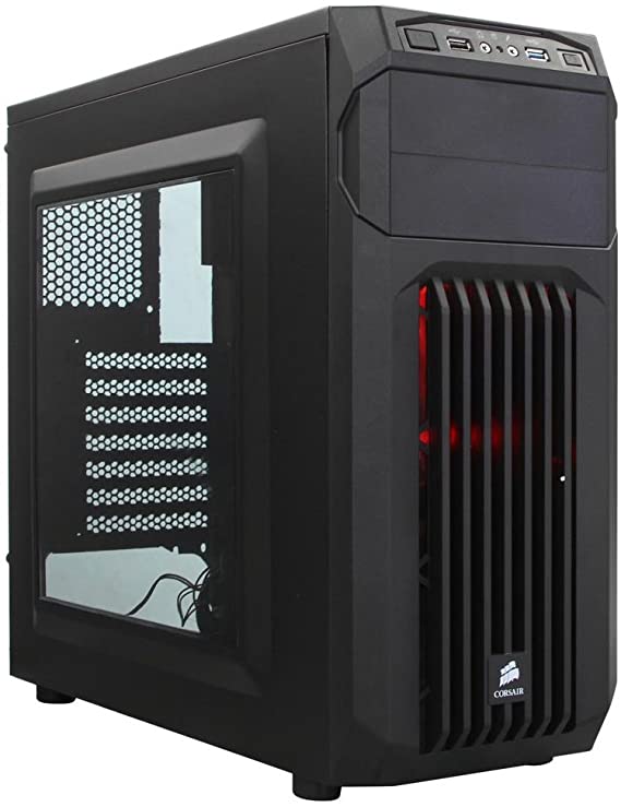 CORSAIR CARBIDE SPEC-01 Mid-Tower Gaming Case, Red LED Fan