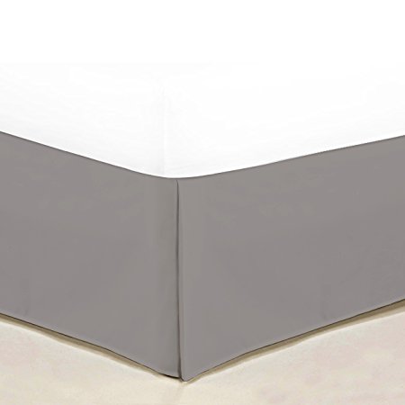 1500 Supreme Collection Bedskirt/Dust Ruffle Deep Pocket - All Sizes, 12 Colors - King, Gray