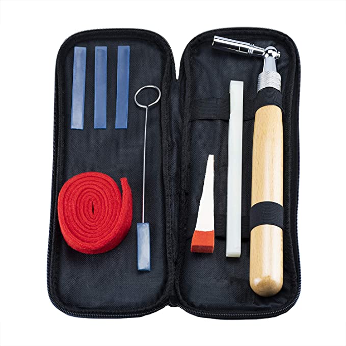 Very Useful Piano Tuning Kits, 9 Pieces Piano Tuning Tools Kit Including Tuning Hammer Lever Felt ， Mutes，Wrench ，Tuning Fork，Handle Kit Tools and Portable Case