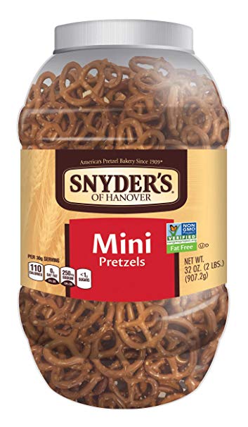 Snyder's of Hanover Mini Canister Pretzels, 32 Ounce