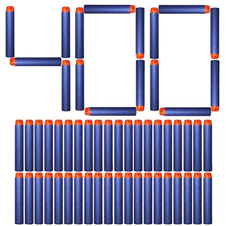 AMOSTING Foam Bullets Refill Dart Pack for N-Strike Elite Blasters Nerf Guns Standard Size–400PCS Blue