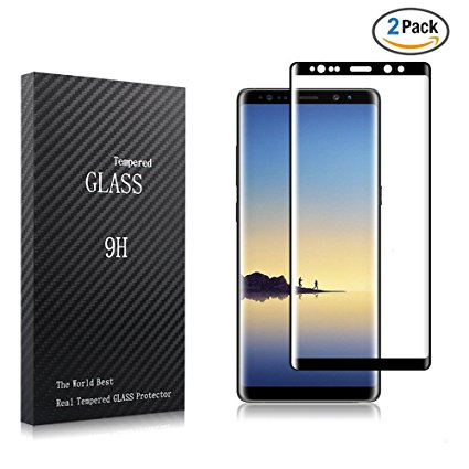 Galaxy Note 8 Glass Screen Protector, [2 Pack] Romix Premium 9H Hardness Anti-Scratch Full Coverage Tempered Glass Screen Protector Film for Samsung Galaxy Note 8