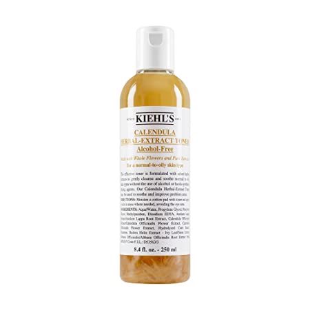 Kiehl's Calendula Herbal Extract Alcohol-Free Toner for Normal To Oily Skin, 4.2 Ounce