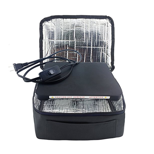 YIBOSS MINI Personal Portable Oven & Waterproof Food Warmer Carry Bag (General, Black)