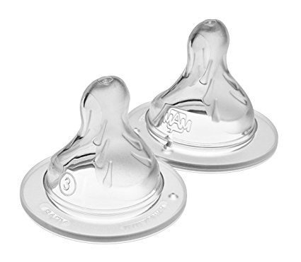 MAM Fast Flow Nipples, Level 3, 4  Months, 2-Count