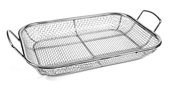 Charcoal Companion Stainless Wire Mesh Roasting Pan, 14.75 by 11-Inch