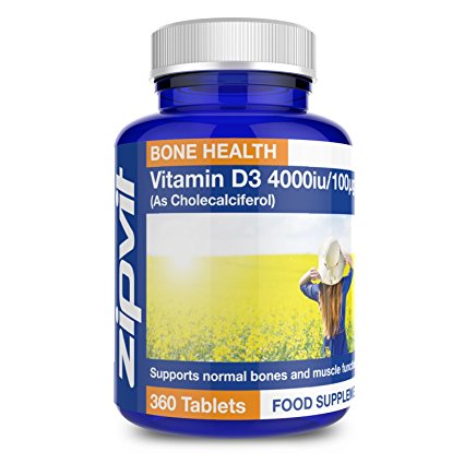 Vitamin D3 4000iu | 360 Tablets | Highest Strength & Vegetarian Friendly | Supports Bone & Muscle Function | Maintains immune System | 12 MONTHS SUPPLY