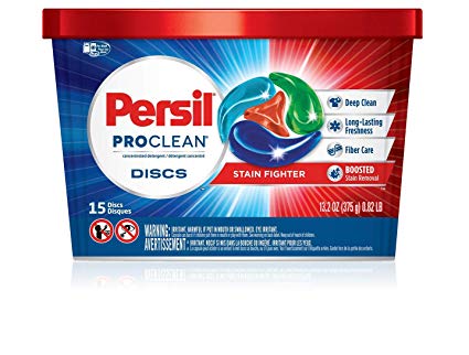 Persil Proclean Discs Laundry Detergent Stain Fighter, 15 Count