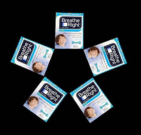 Breathe Right Kids Nasal Strips - Pack of 6 - Total of 60 Strips - Sealed Manufacturer Case Pack