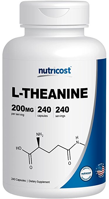 Nutricost L-Theanine 200mg, 240 Capsules - Double Strength