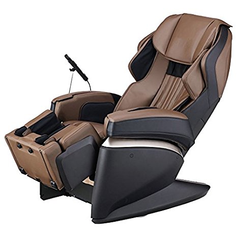 Osaki OS-JP Premium 4S 12 Stages of Strength Adjustment Double Sensors for Shoulder Double Heater 41 types Kneading Stretch Massage Triple Mode Air System (Brown)