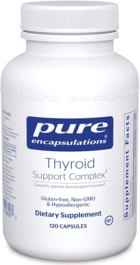 Pure Encapsulations - Thyroid Support Complex - Hypoallergenic Supplement with Herbs and Nutrients for Optimal Thyroid Gland Function - 120 Capsules