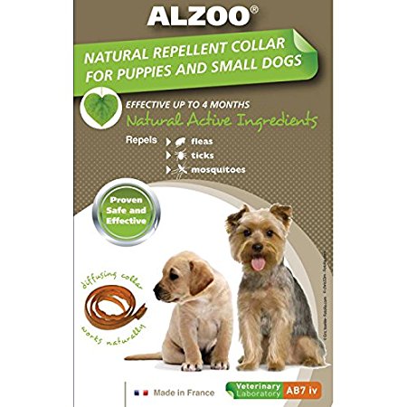 ALZOO Natural Repellent Flea & Tick Collar for Dogs 1-oz box 1-count