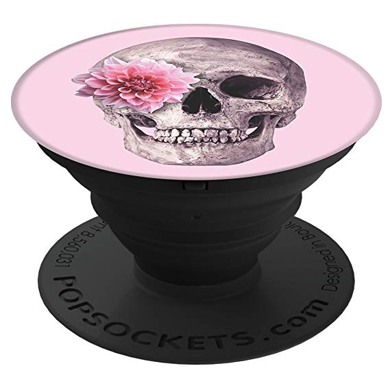 PopSockets: Collapsible Grip & Stand for Phones and Tablets - Flower Skull