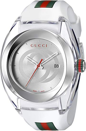 Gucci SYNC XXL Stainless Steel and Rubber Casual Men's Watch