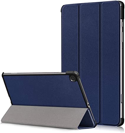 KuRoKo Galaxy Tab S6 Lite Smart Case, Slim Light Cover Trifold Stand Hard Shell Case for Samsung Galaxy Tab S6 Lite 10.4 Inch Model SM-P610/P615 2020 (Navy)