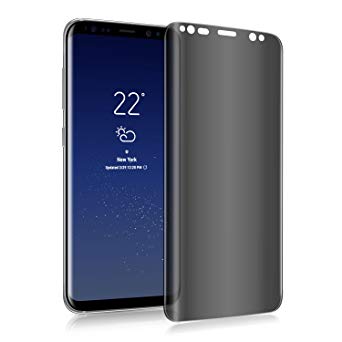 Galaxy S9 Plus Screen protector, Guards S9 Plus Privacy Tempered Glass Anti-Spy [3D Curved][Case Friendly] [9H Hardness ] Screen Protector Shield For Samsung Galaxy S9 Plus (Transparent))