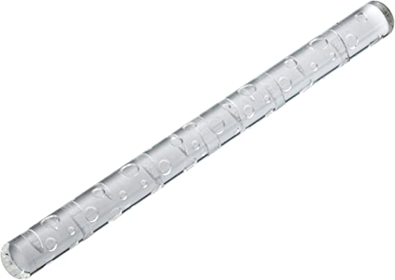 Cake Boss Decorating Tools 13-Inch Acrylic Fondant Rolling Pin with Dot Pattern