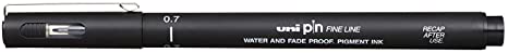 UNI-BALL PIN DRAWING PEN FINELINER ULTRA FINE LINE MARKER 0.8mm BLACK Ink - [Pack of 3]