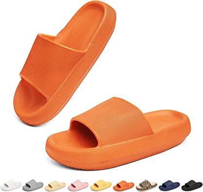 Somic Cloud Slippers for Women Flip Flops Cusioned Soft Sandals Bubble Slides for Men Extremely Comfy Quick Drying Thick Sole